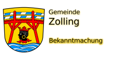 Teaser-Logo Zolling - Bekanntmachung