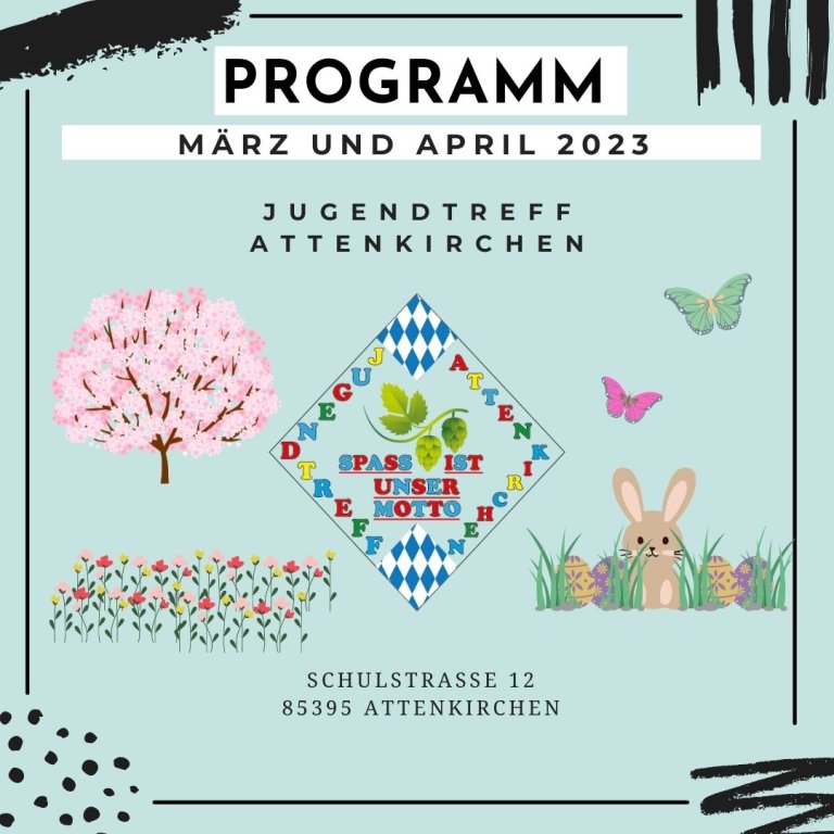 Programm Jugendtreff März April 2023