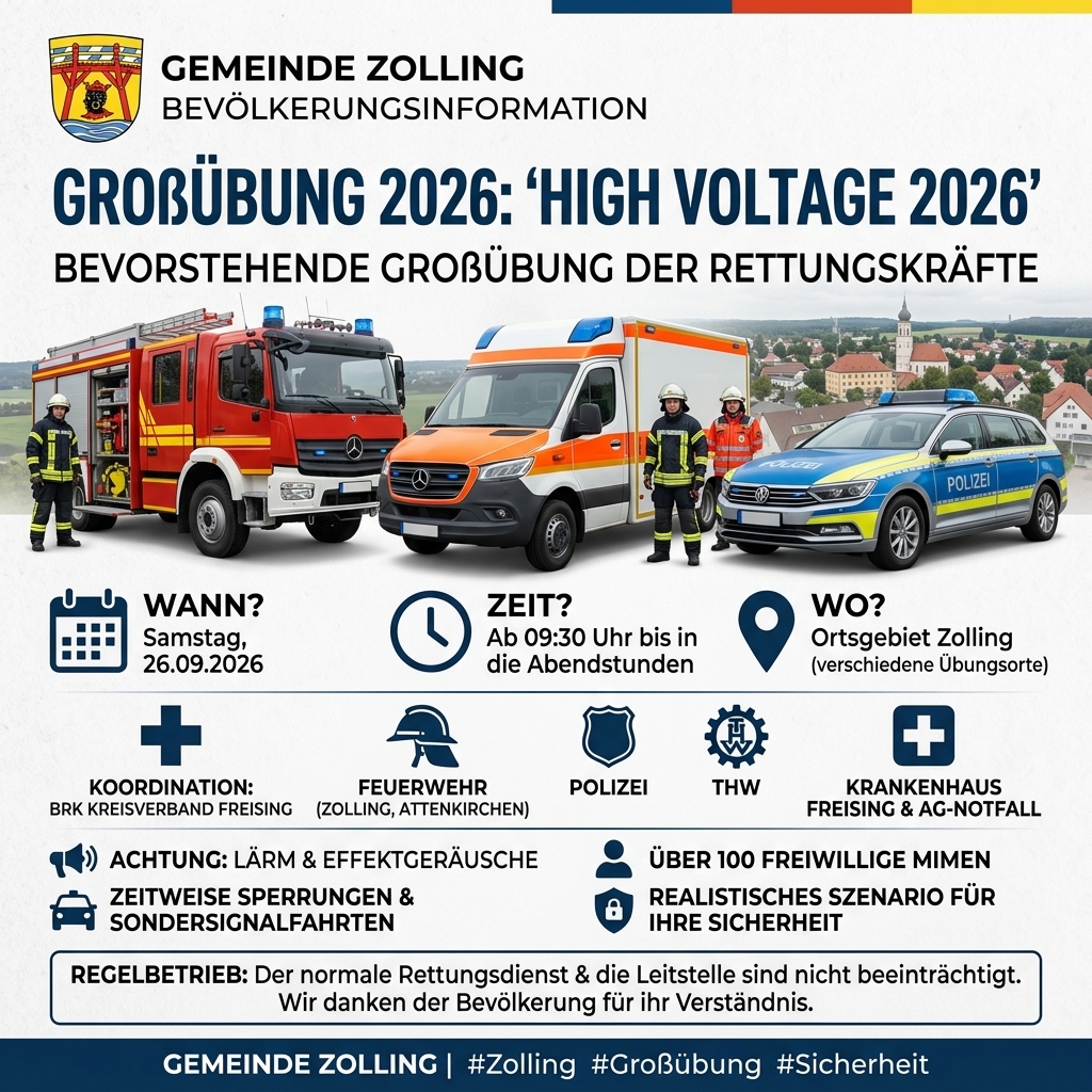 Flyer Bürgerinformation Großübung